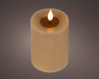 LED realistic wick light brown candle, 13.5cm