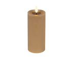 LED realistic wick light brown candle, 20cm