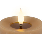 LED realistic wick light brown candle, 20cm