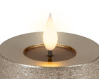 LED realistic wick light grey candle, 20cm