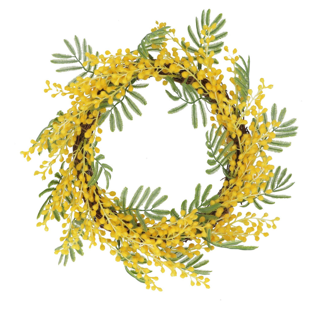 Mimosa wreath, 31cm