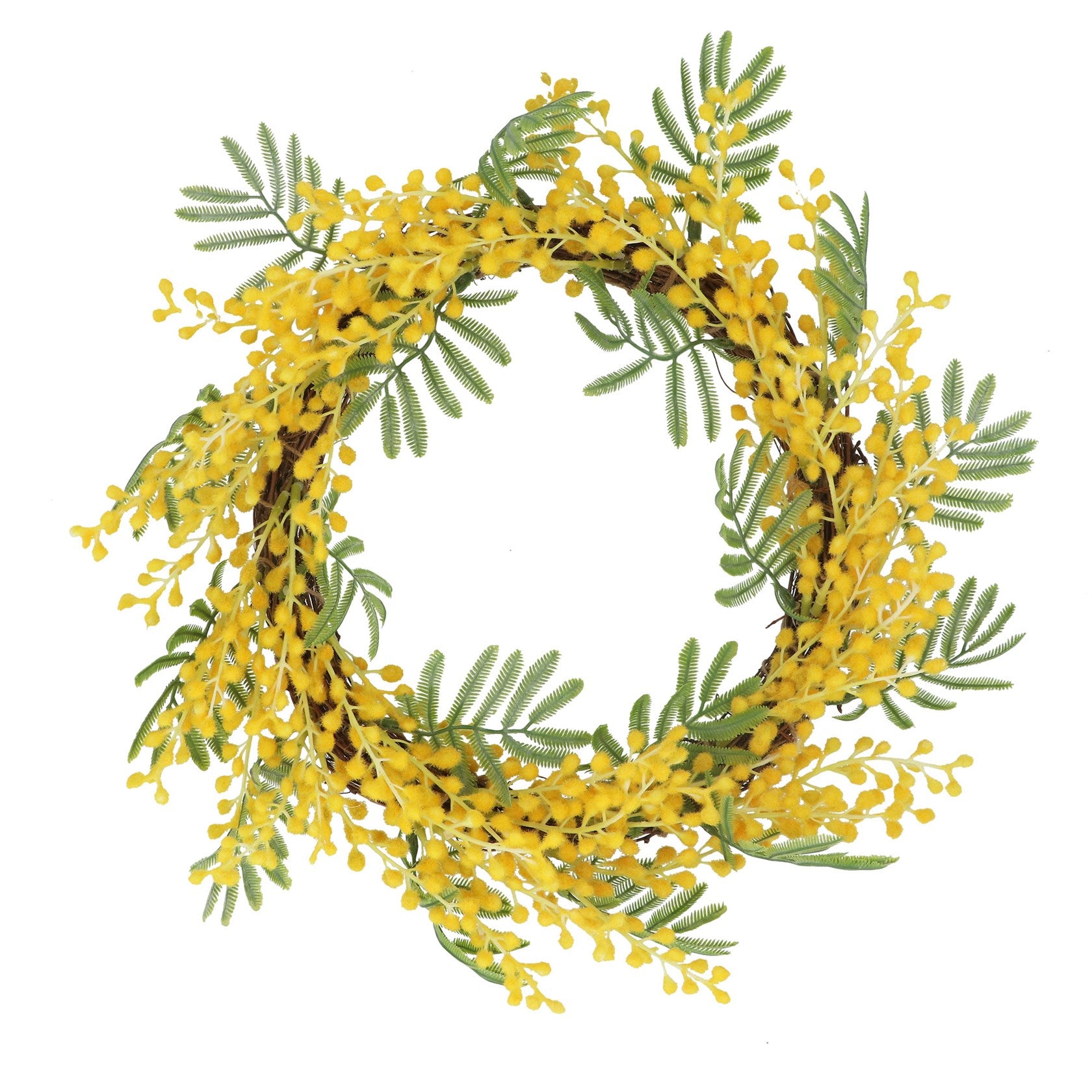 Mimosa wreath, 31cm