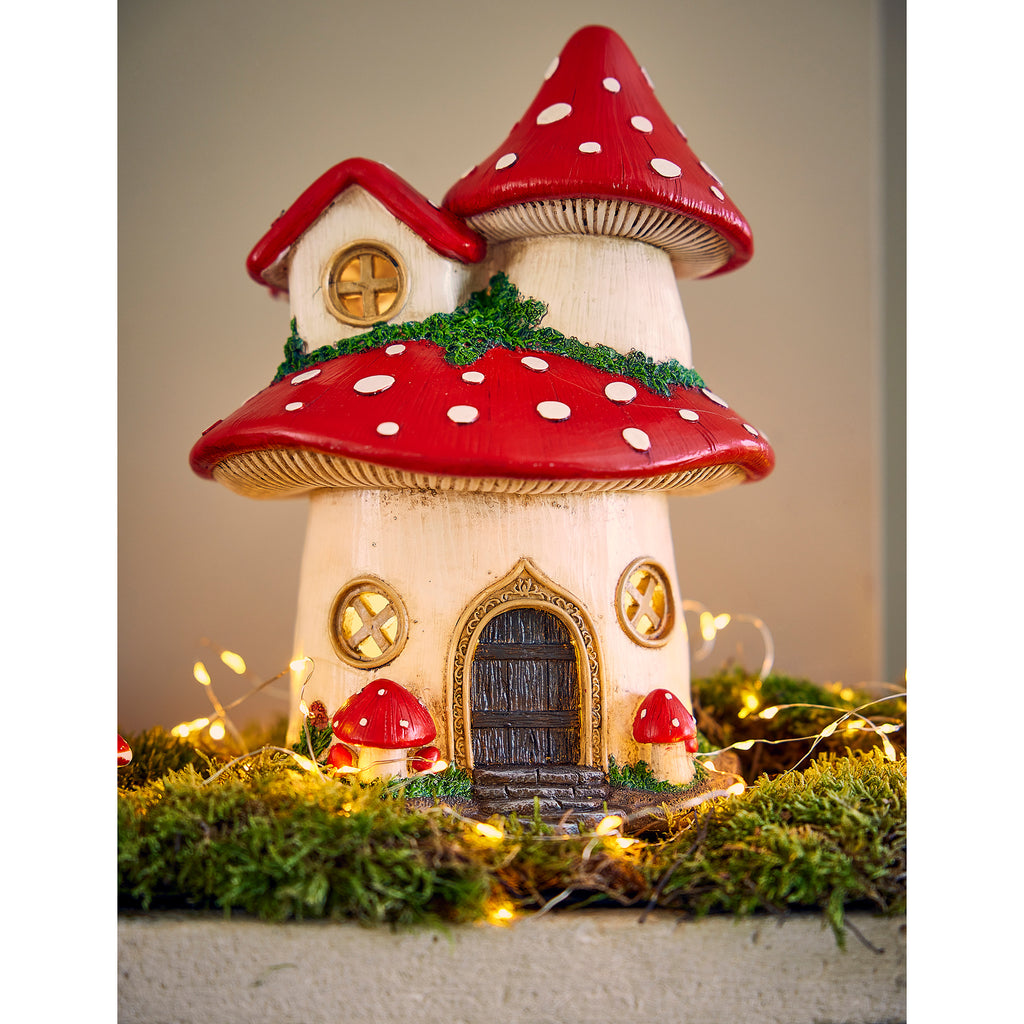 LED mushroom/toadstool ornament