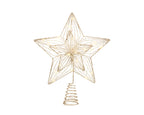 Micro LED champagne gold treetopper