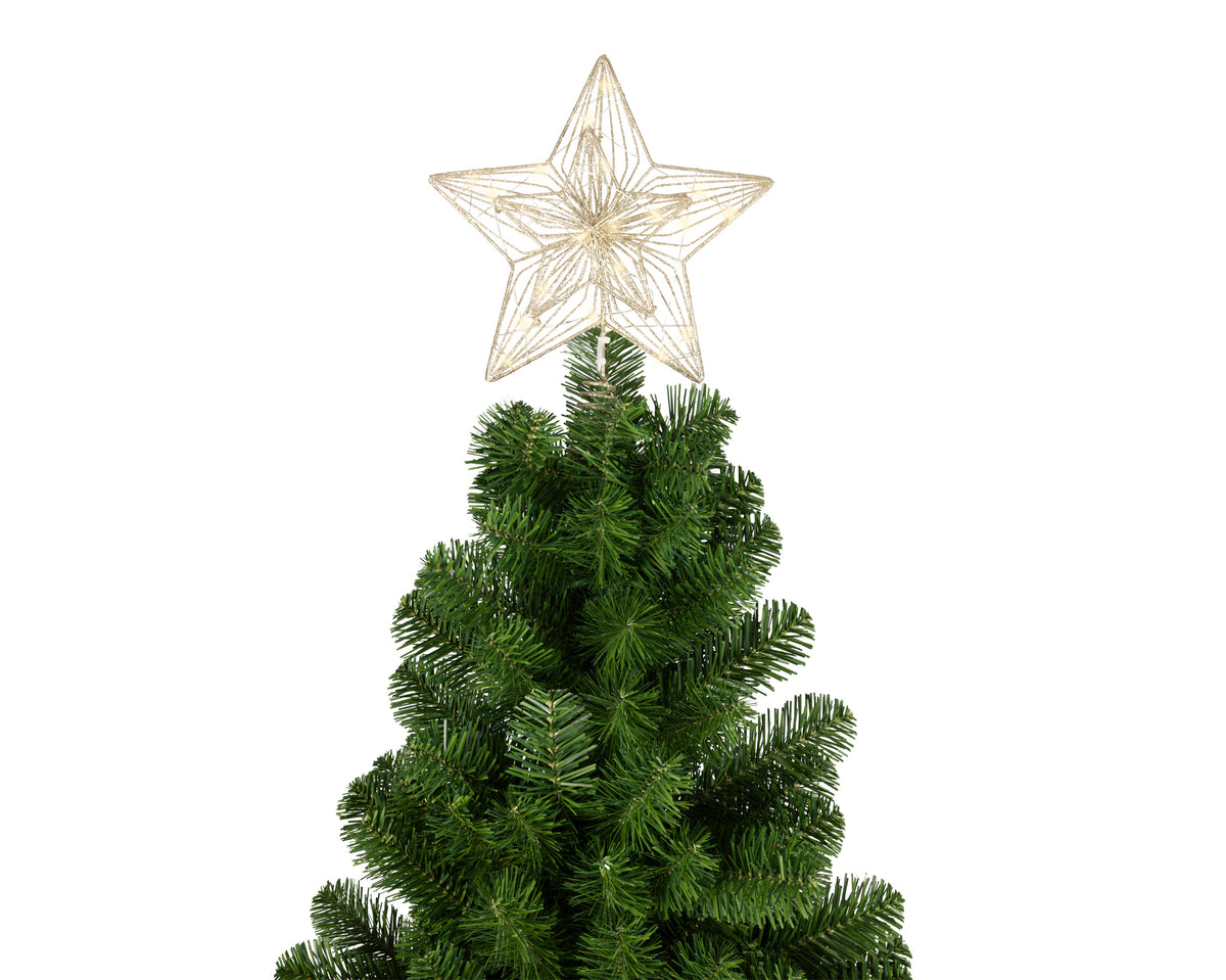 Micro LED champagne gold treetopper
