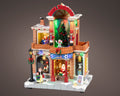 Musical LED Christmas store with Santa