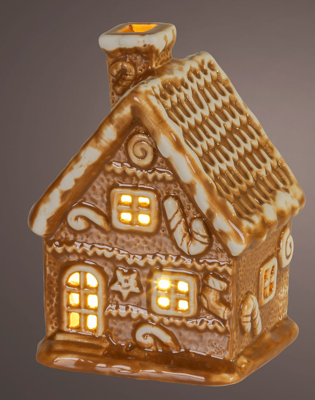 Micro LED gingerbread house