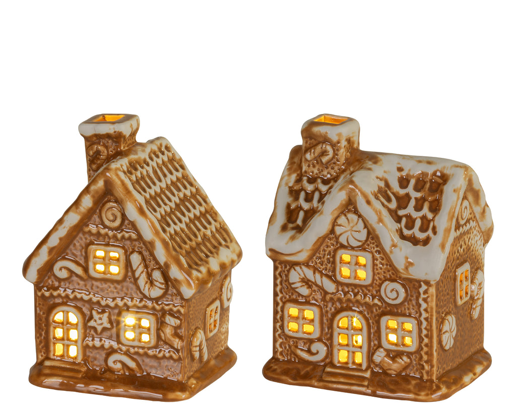 Micro LED gingerbread house