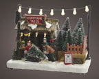 Christmas tree market light up