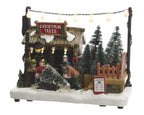 Christmas tree market light up
