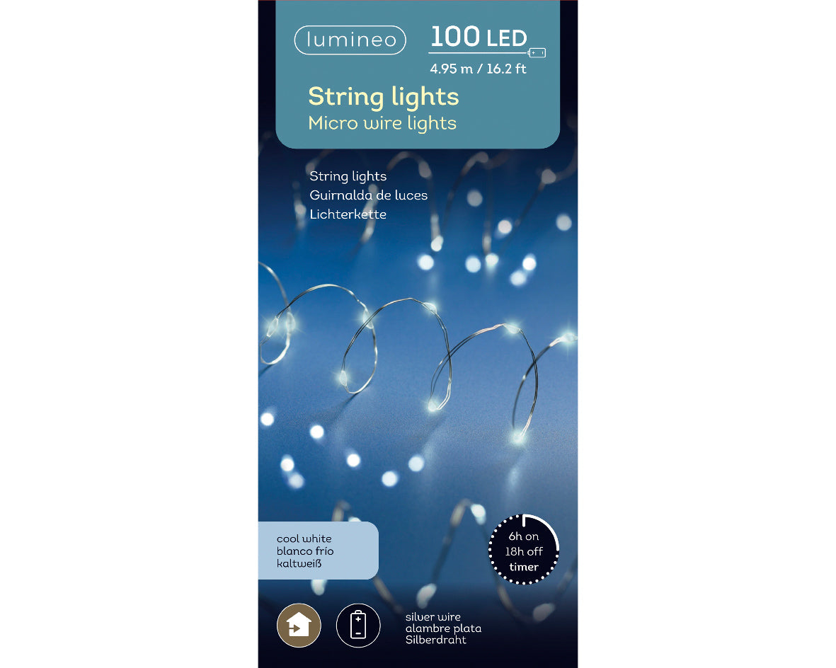 Micro LED string lights (100 LED cool white lights)