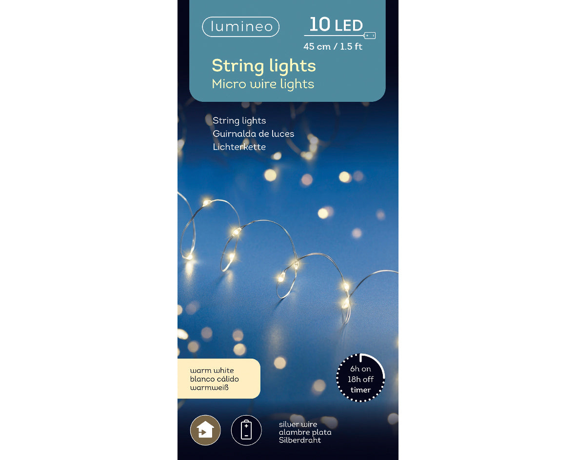 Micro LED string lights (20 LED warm white lights)
