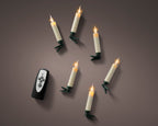 LED battery operated white candle lights - Set of 10