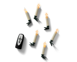 LED battery operated white candle lights - Set of 10