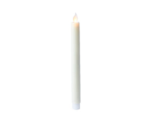 Pack of 2 cream flicker effect dinner candles