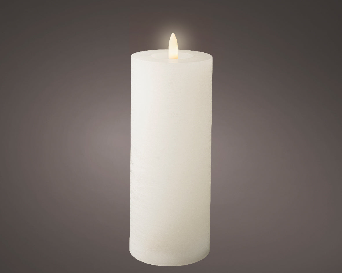 White LED wick candle (19cmH)