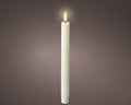 White LED wick dinner candle