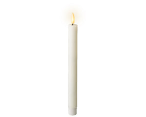 White LED wick dinner candle