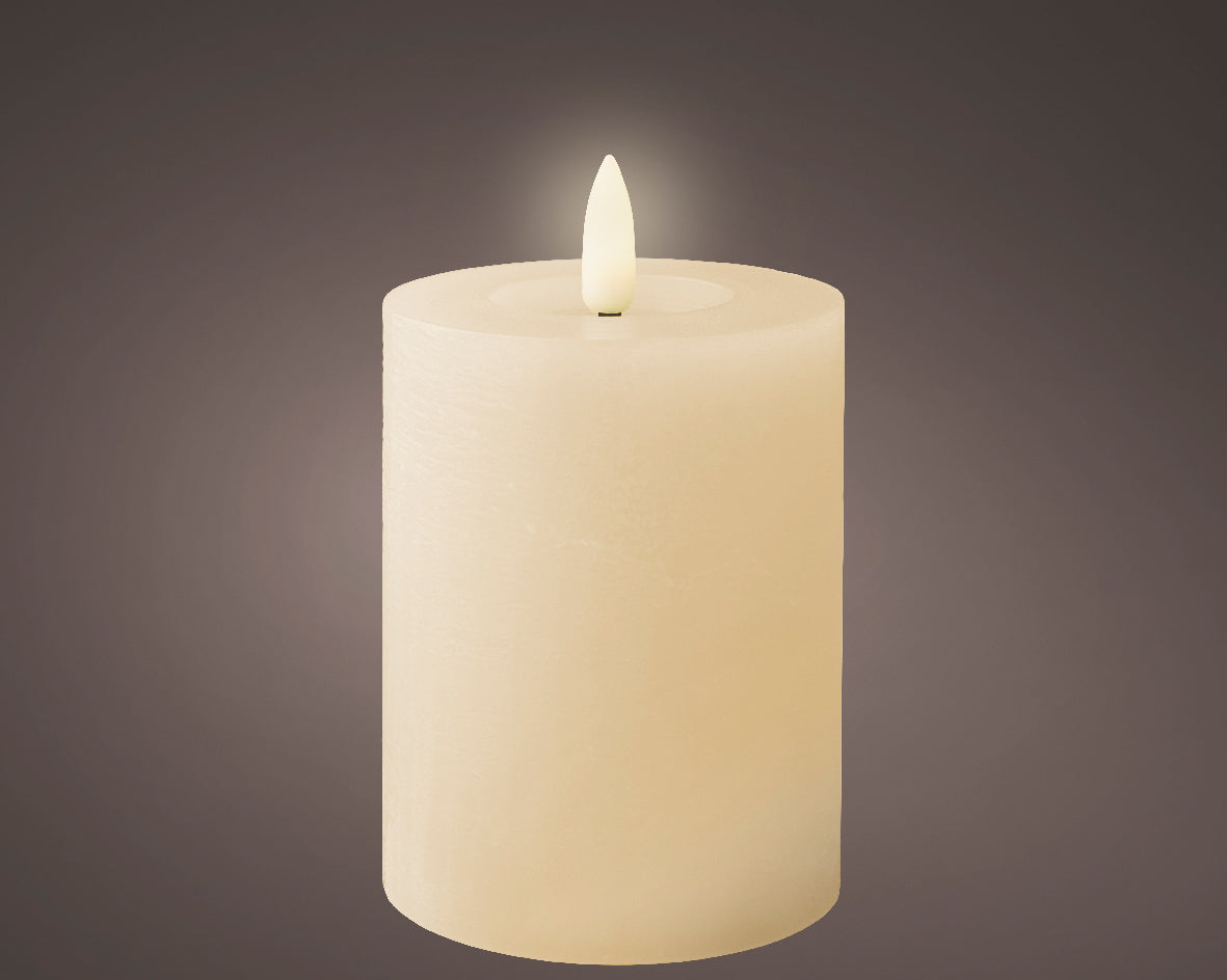 Cream LED wick candle (11cmH)