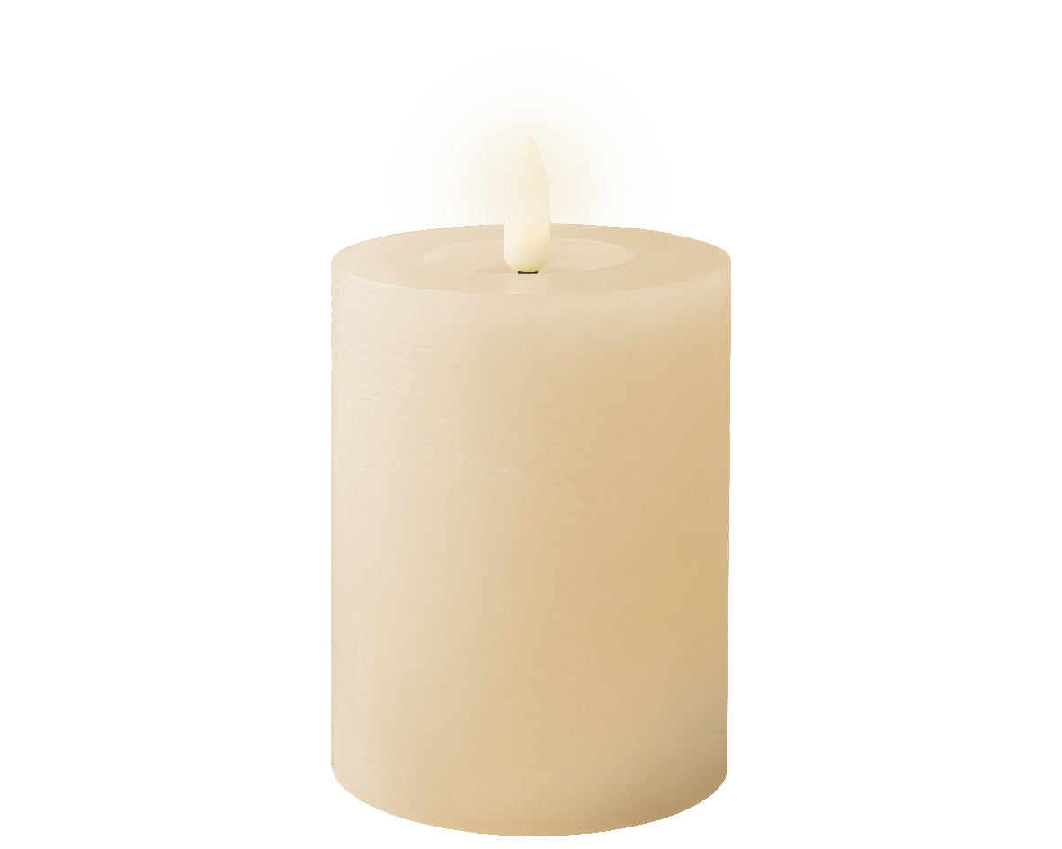 Cream LED wick candle (11cmH)