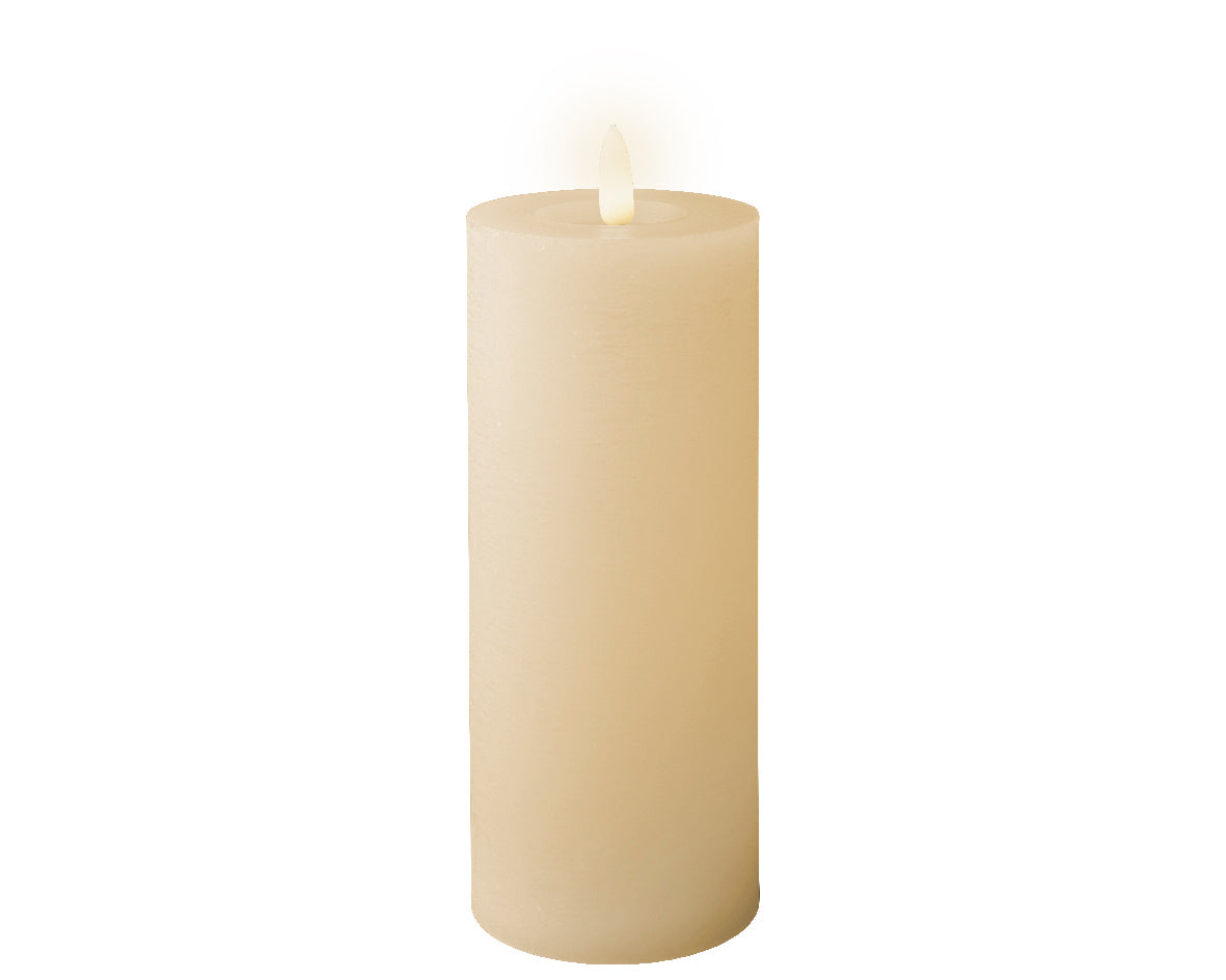 Cream LED wick candle (19cmH)