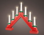 Candle Arch/Bridge in Christmas red