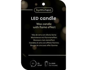 LED wick house shaped wax candle