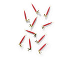 LED Battery Operated Red Candle Lights - Set of 10