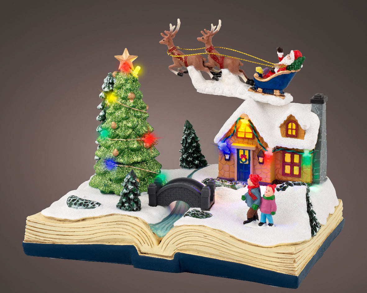 LED Christmas Village Scene - Battery Operated