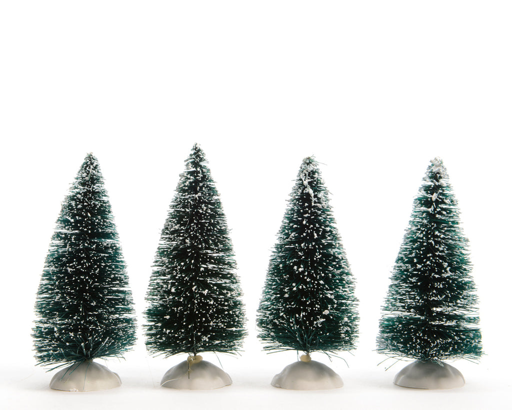 Pack of 4 mini Christmas tree decorations (10cmH)