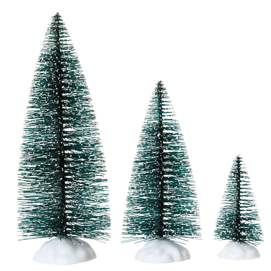 Set of 10 mini Christmas trees