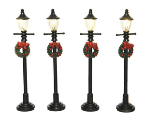 LED street lamp indoor decorations - set of 4