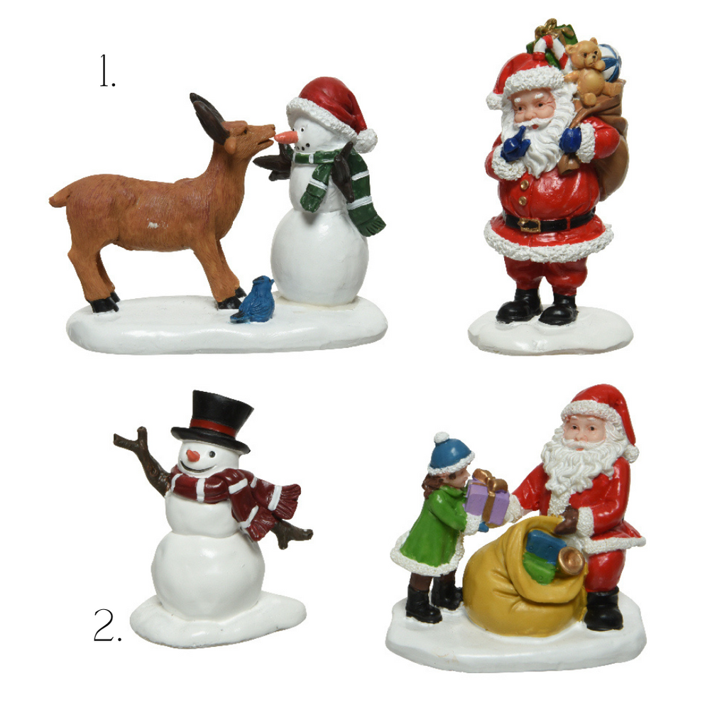 Pack of 2 mini festive characters