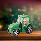 Festive LED water spinner green tractor