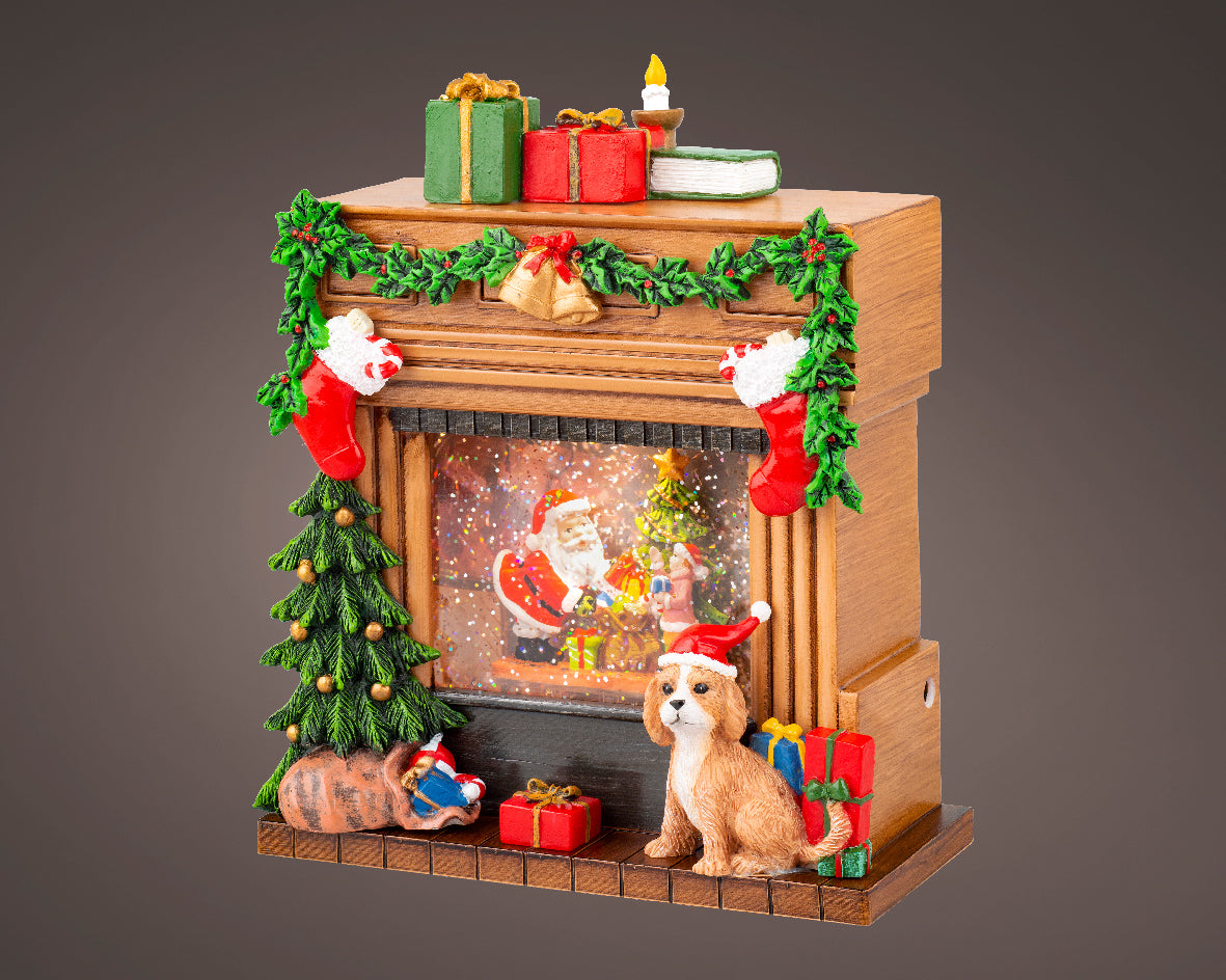 LED Festive Water Spinner Fireplace