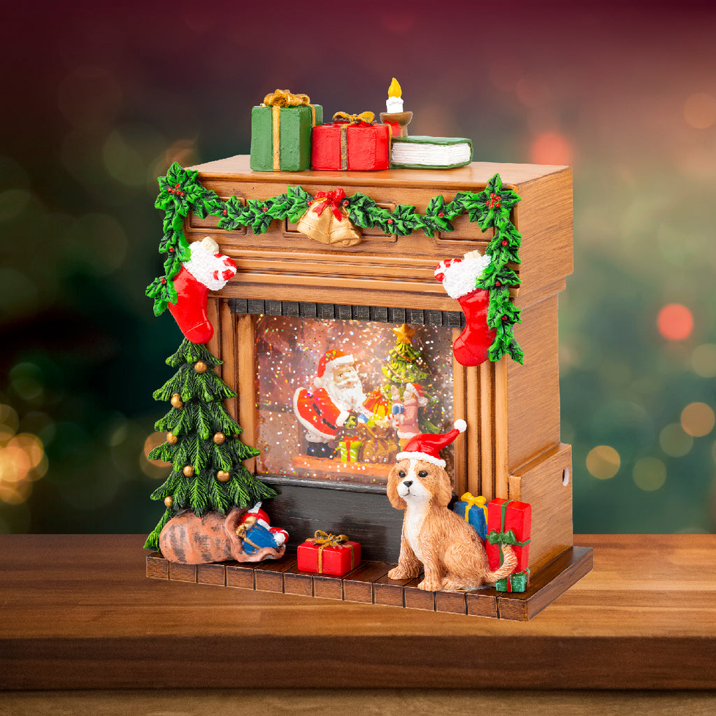 LED Festive Water Spinner Fireplace