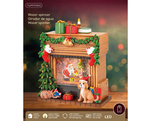 LED Festive Water Spinner Fireplace