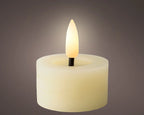 Cream LED battery operated tealights - Set of 2