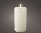 LED Cream wax candle (15cmH)