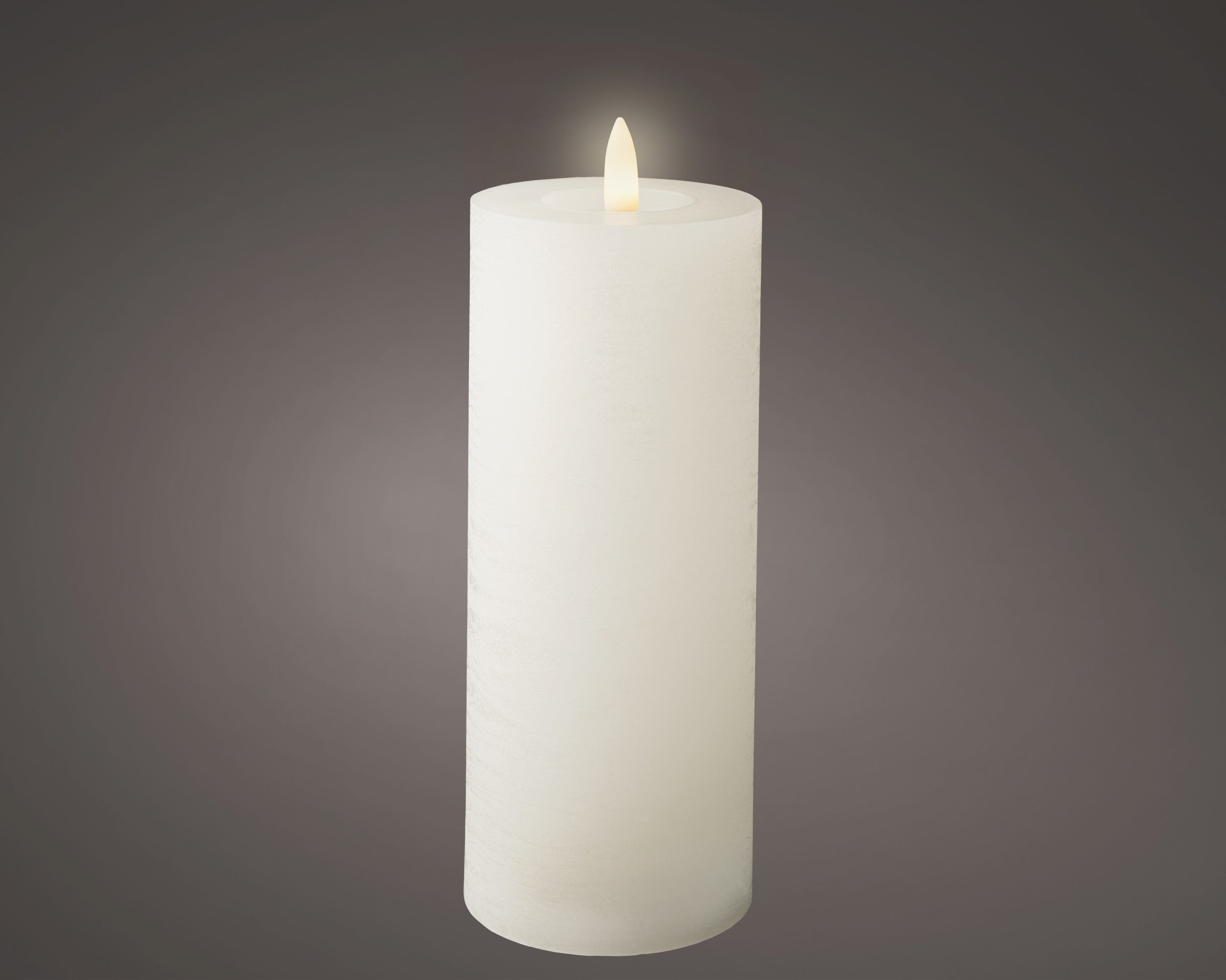 LED white wax candle ( 19cmH )
