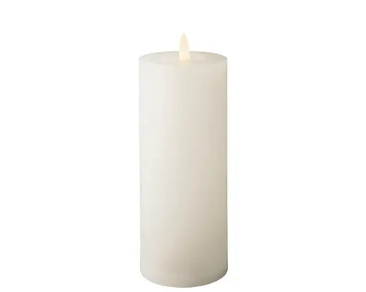 LED white wax candle ( 19cmH )