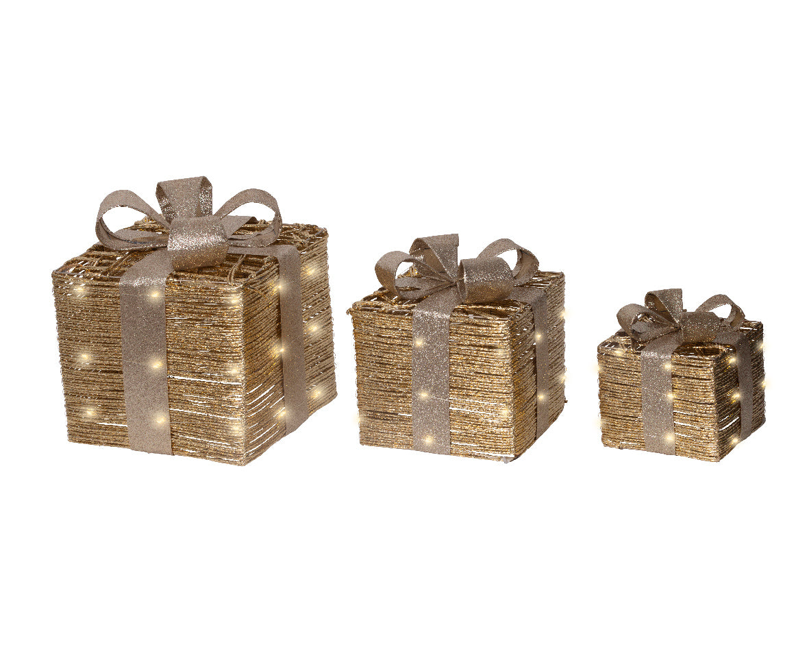Micro LED Battery Operated Giftbox Decorations