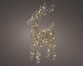 LED battery operated gold reindeer, 37cm