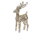 LED battery operated gold reindeer, 37cm