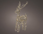 LED battery operated gold reindeer, 55cm