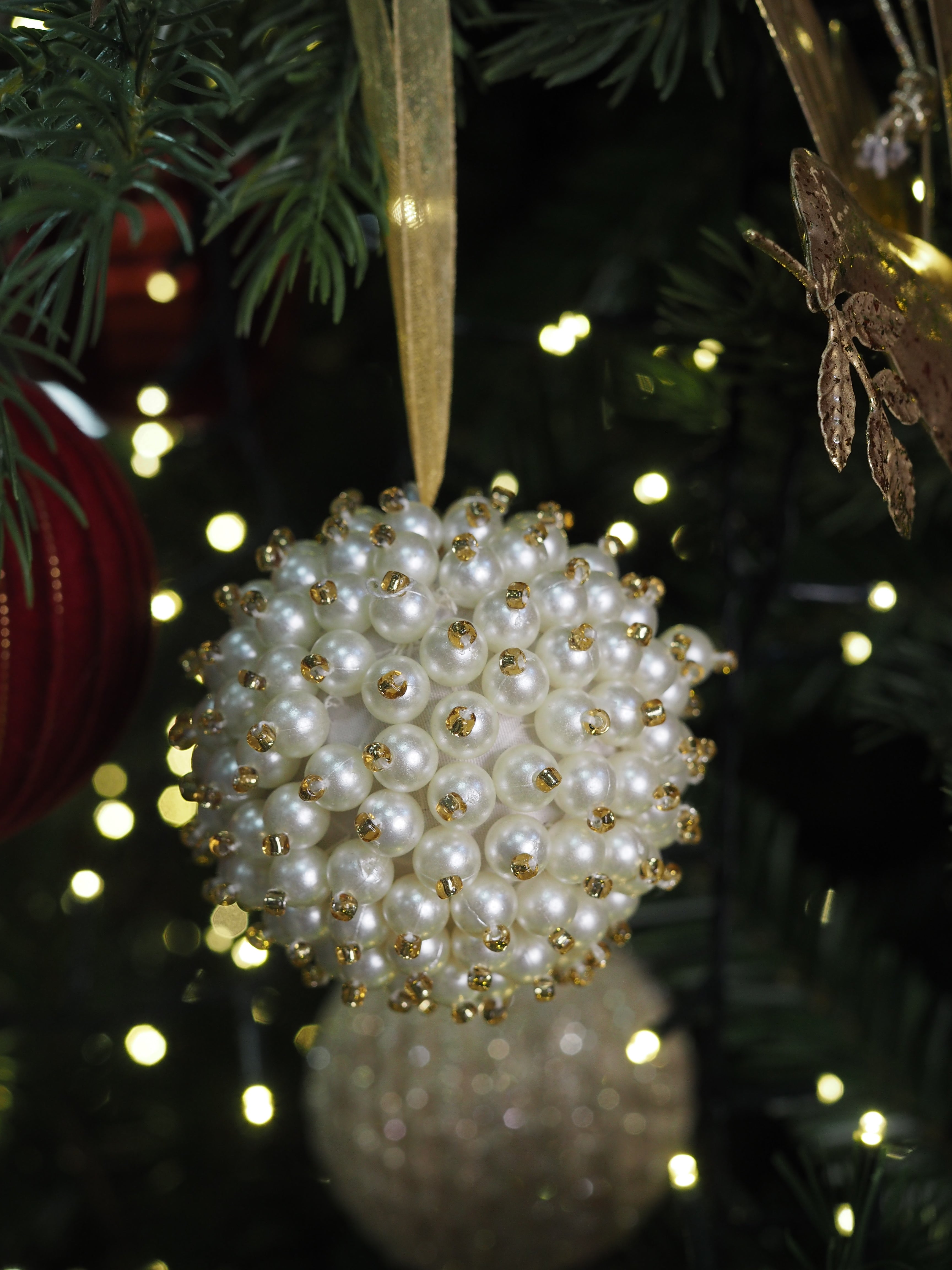 Pearl beaded bauble