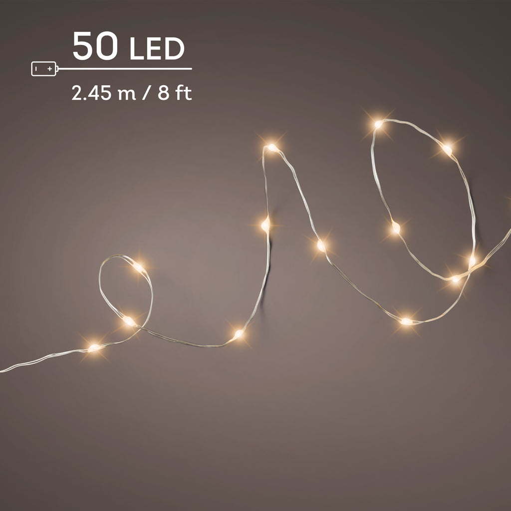 Micro LED string lights (50 LED classic warm lights)