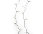 48 LED battery operated warm white lights on clear wire (in/outdoor)
