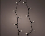 96 LED battery operated warm white lights on black wire (in/outdoor)