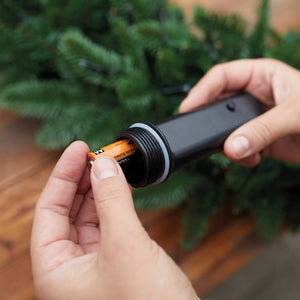 Outdoor 192 LED battery operated warm white lights on black cable